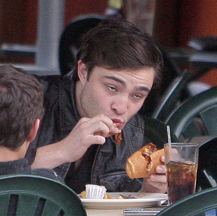Chuck Bass Eats Meat