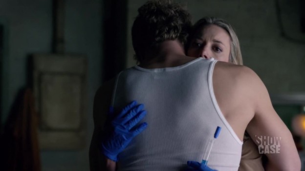 Then he goes in for the hug and it is hilarious.